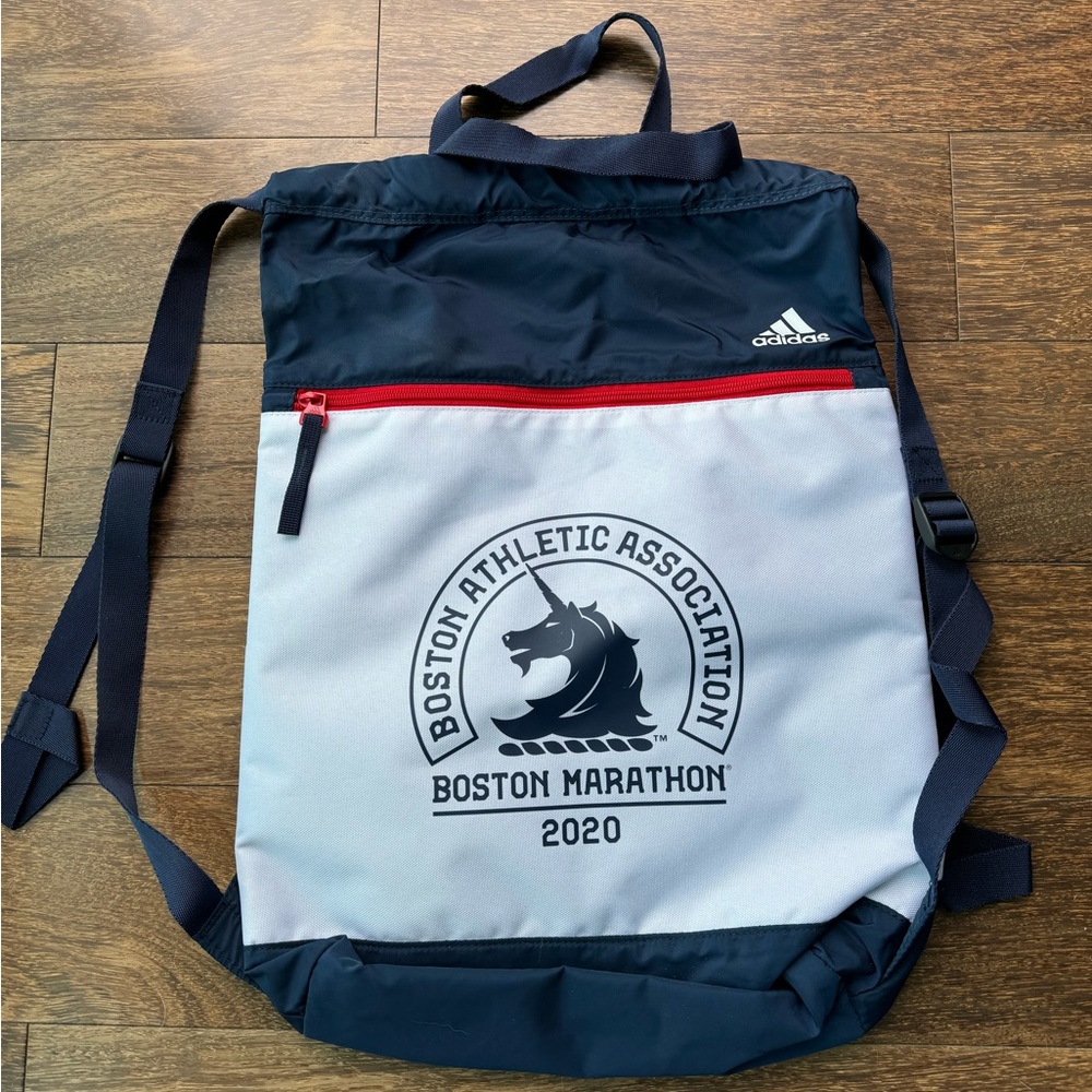 Adidas Boston Marathon 2020 drawstring backpack